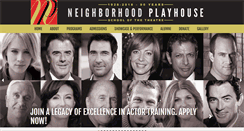 Desktop Screenshot of neighborhoodplayhouse.org