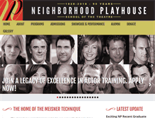 Tablet Screenshot of neighborhoodplayhouse.org